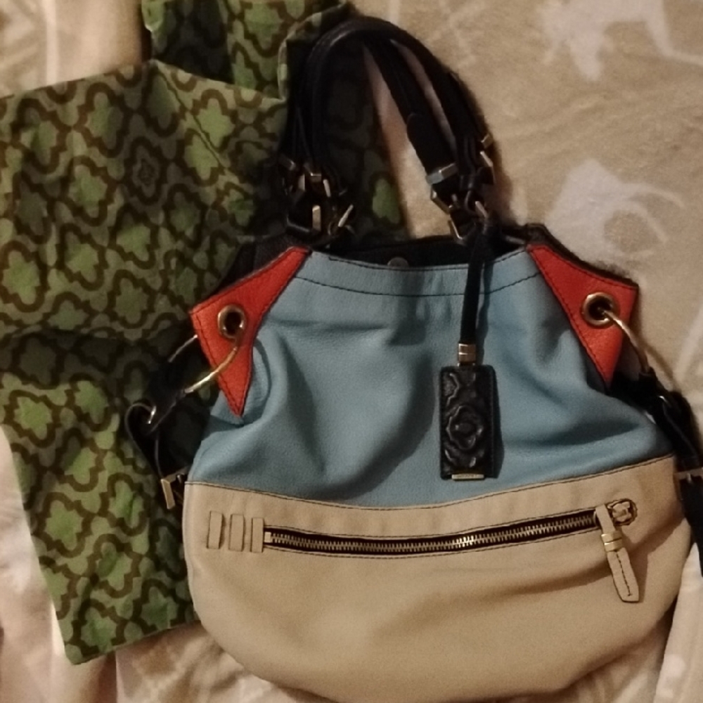 orYany Sydney Colorblock Leather Tote